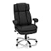 Produktbild hjh OFFICE 691010 Bürosessel Builder XXL I Kunstleder Schwarz Chefsessel gepolstert bis 180kg belastbar, hohe Rückenlehne