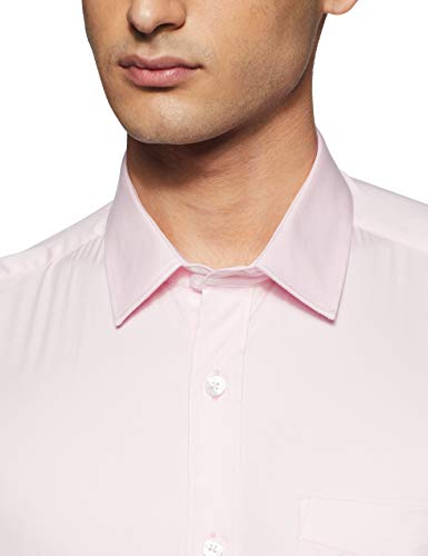 Image of Amazon Brand - Arthur Harvey Men's Solid Regular Shirt (SS20-AH-SH-01 SatLyc Pink 44)