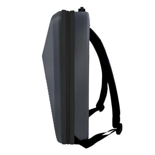 Image of Tukzer Hard Shell Laptop Travel Backpack Aliens Series-ABS Material with 7 Multi-Utility Compartments for Laptops up to 15.6 inch,Tablets, ipad, Smartphones,powerbank,HDD etc for Office and Travel-GRYBLK