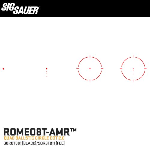Image of SIG SAUER Romeo-RS PRO Pistol Dot Sight with Aspherical Glass Lens | Reinforced Steel, 8 Brightness Modes, Compatible with Optic Ready P320, P226 & P229, Red Dot /Green Dot Options