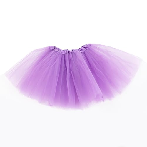 Tutus for Women 5 Layered Tutus Skirt Girl Teens Short Skirt Classic Halloween Party Favor Purple