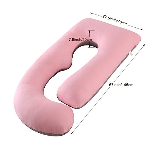 SHANNA Pregnancy Pillow, Maternity Support Pillow Full Body Pillow G shaped Upgrade Support for Back, Hips, Legs, Belly… - Image 5