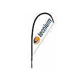 Oriflamme drapeau publicitaire compatible avec la marque TECNIUM 3150x850mm Housse Trépieds