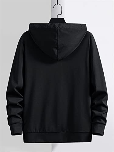 Sweat à capuche zippé homme vêtement de rue ample Vogrtcc taille L