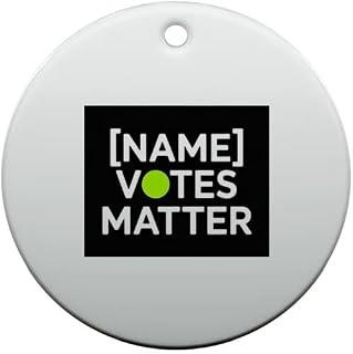 Fun Custom Victory Achievement Ornament Success Name Winner Energy Squad Trend Votes Matter Custom Voter Ornament