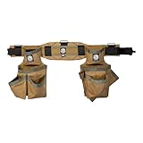 Occidental Leather Badger Carpenter Set - Large, Sawdust Sage - 27 Pockets & Tool Holders - Made in USA