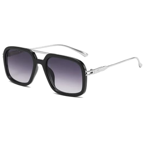Lunettes de soleil rétro femme homme monture alliage verres dégradés vintage