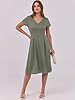 ANRABESS Women Summer Dress Casual Short Sleeve V ... #2