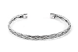 Windalf Schmaler Handmade Armreif Midgard Ø 6.2 cm Vikings-Freundschaft Mediaval Bohemia Armschmuck 925 Sterlingsilber