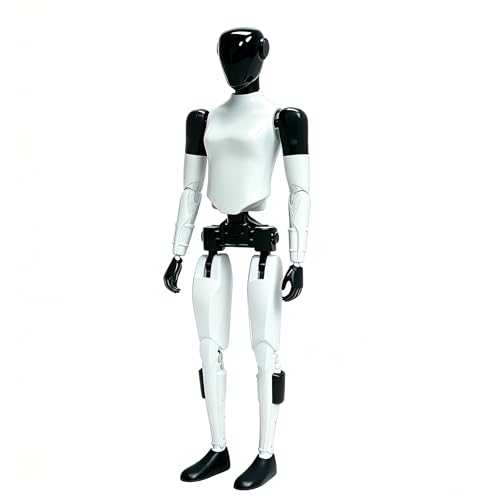 Tetesese Articulated Humanoid Robot Action Figure Toy, Pre-Assembled T13, 16 Movable Joints, Popcorn Robot Model, Desktop & Car Decoration Ornament, Trendy Toy, Birthday Gift