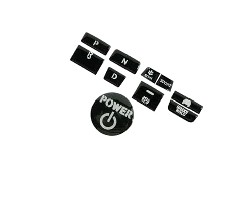 LXOINAGO 10Pcs Glossy Black Epoxy Gear Shift Switch Button Guard Cover Compatible for Honda Accord 2018-2021
