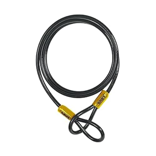 ABUS Câble à boucle Cobra 10 – Câble en acier gainé de plastique – Fusible pour accessoires de vélo et moto – 2 m de long, 10 mm d'épaisseur