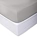 Prince Bedding 1000 Thread Count Fits Mattress Upto 10 Inch Deep Pocket 1 Piece (Bottom Sheet Only) Fitted Sheet (Light Grey, Queen)