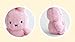 MSGlobal Cute Plush Keychain for Bag, Backpack, About 5 Inches (Pink)