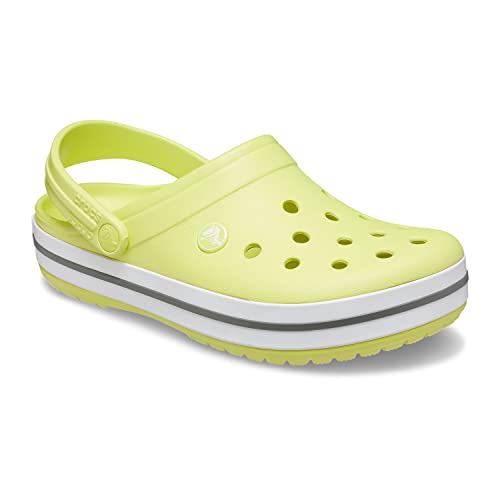 Image of Crocs Unisex Men's and Women's Crocband Clog, Citrus, 14 US