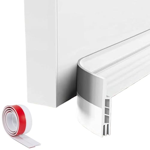 Premium Adjustable Door Draft Stopper - Under Door Sweep Weather