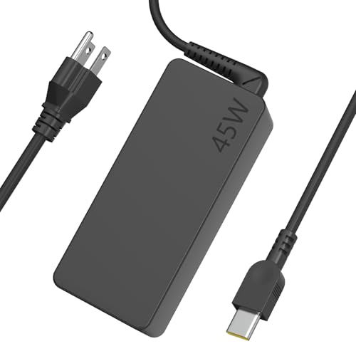 45W USB Type C AC Adapter Compatible wiht Lenovo Chromebook C330 300e 100e 500e N23 Yoga Lenovo ThinkPad T480 T480s T580 2nd Gen MTK AST Type-C 20V 2.25A 45Watt Laptop Power Charger