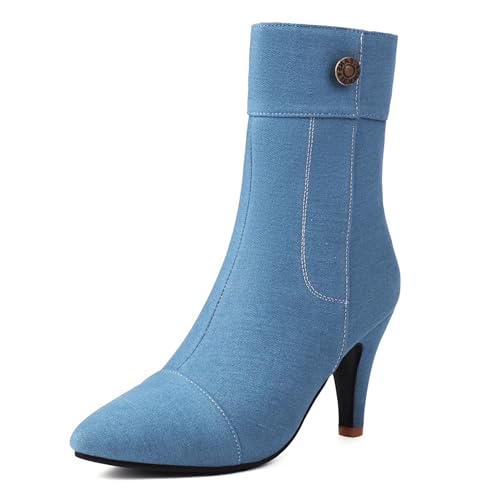 Boots denim talons aiguilles parfaites pour vos soirées branchées