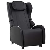 BestMassage Full Body Shiatsu Massage Chair With 3-Speed Folding Backrest Electric Massage Chair Easy To Move For Living Room Bedroom Office, Black