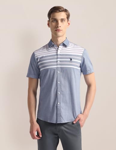 Image of U.S. Polo ASSN. Men's Cotton Regular Fit Shirt