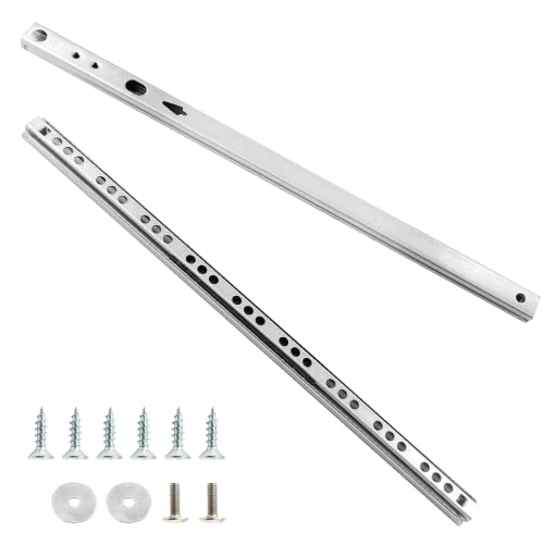 Kemcatui 12 Inch Drawer Slides, Heavy Duty Drawer Slide, Ball Bearing Cabinet Slides, Two Way Rails Track Rail Pack Of 2 (0.7" Wide) #TOP4