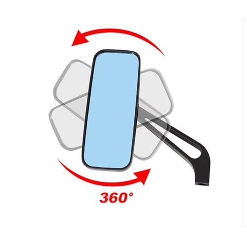 Espejo retrovisor de aluminio con rotación ajustable para motocicleta Benelli TRK 502X 3