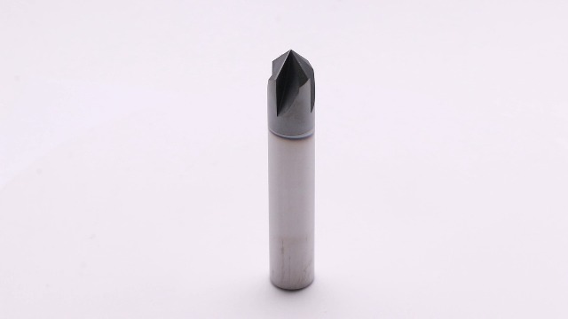 Image of 4 Flute 90 Solid Carbide Chamfer End Mill(1Pc, 1 /2 inch), AlTiN Coated | 90 Chamfer Angle, 1 /2 inch Shank 3 inch OAL, Single End, V Groove Router Bit, for Milling Alloy Steel, Carbon Steel, Cast Iron