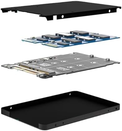 Adapter Aluminum Case M2 SSD Box M.2 NVME PCI-E NGFF SSD to U.2 SFF-8639 Combo SSD Enclosure 2 in 1 for PC Desktop Computer image 4