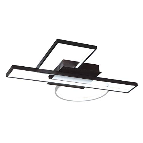 GLETSF Lámpara De Techo Moderna Led Geométrica De Aluminio, Montaje Empotrado, Lámpara Inteligente para Sala De Estar, Dormitorio, Comedor, Cocina, Iluminación Regulable L965824-80 * 70 * 7cm
