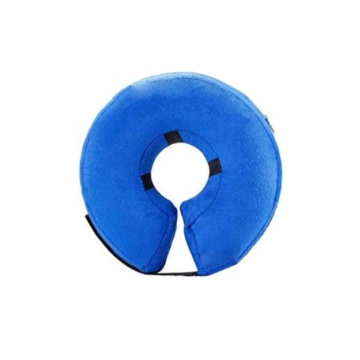 Xinwcang Collar Isabelino Inflable para Perros Collar de Recuperación Azul XL
