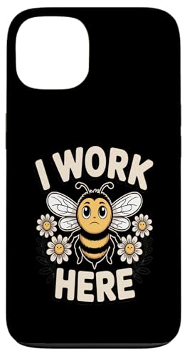 I Work Here Bee Workplace ���[���A ���p �X�}�z�P�[�X iPhone 13 �p