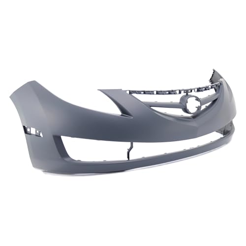 Image of FitParts Compatible with Mazda 6 2009-2013 Front Bumper Cover | Primed, With Fog Light Holes, Without Parking Sensor Holes, Sedan, Ready to Paint, OEM GSYL50031CBB, MA1000222