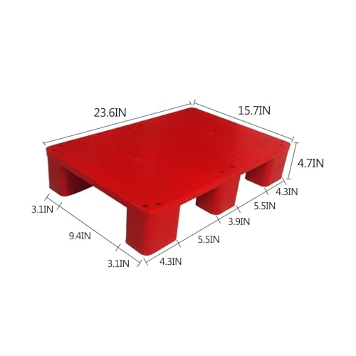 DurabLogistic Palette en plastique étanche avec barrière anti-humidité Noir 100 x 80 x 14 cm