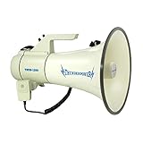 ThunderPower 45W 2000 Yard Sound Range PA Bullhorn Megaphone Speaker w/ 2 Modes, Aux Input, & DC...