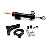 CFCKHPTHAZ Kit Montaje Soporte Amortiguador Dirección Ajustable para Yamaha XMAX300 X-MAX300 X-MAX 300 2017-2023 Amortiguadores Dirección(9)