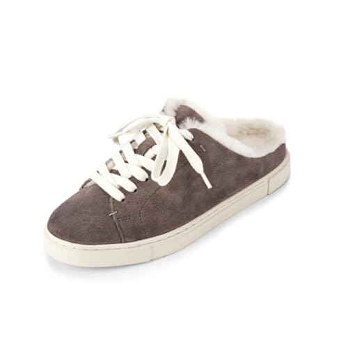 Image of Frye Ivy Low Lace Sneakers for Women - Removable Footbed Shoes - Leather Womens Casual Shoes - Crafted from Soft, Vintage Italian Leather with Removable Molded Footbed