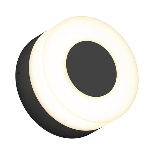 Image of artika Ludwig Outdoor Wall Light Fixture, Matte Black