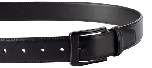 KM Legend Men's Leather Dress Belt-for Work Business and Casual3