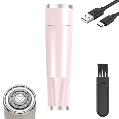 Facial Hair Remover Painless Electric Face Razor for Coarse Hair Gentle Micro-Trimming with LED Light Portable Design for Upper Lip Chin Womens Hair Removal Tool