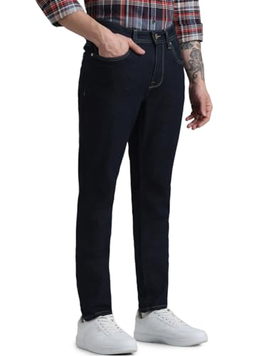Image of JACK & JONES Men's Regular Fit Jeans | Mid Rise | Jeans for Men