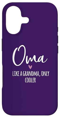 Oma Like A Grandma Only Cooler Heart Mother's Day Oma X}zP[X iPhone 17 p