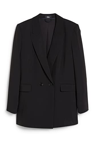 C&A Damen Blazer Große Größen Polyester schwarz 52