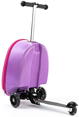 Goki Kinderkoffer Lila - 2-teiliges Set Mit Weißen Punkten