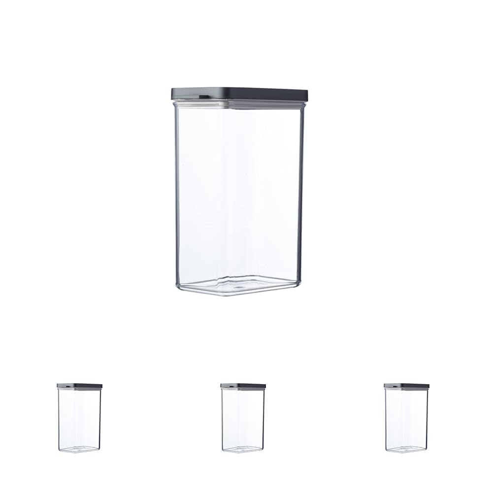 Mepal Boîte Rangement Cuisine - Boîte Conservation Alimentaire avec Couvercle - Rangement et Organisation de Cuisine - Boite Hermétique Alimentaire, Empilable & Lave-vaisselle - 2000 ml - Black