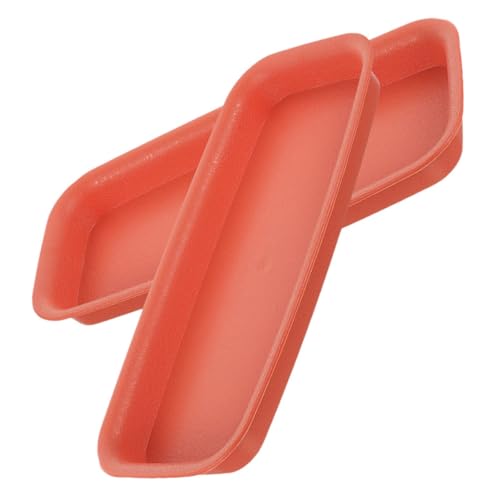 Hemobllo 2pièces Soucoupes Rectangulaires pour Jardinières Bacs à Plantes Plastique pour Pots De Fleurs Plat à Plantes pour Pots Intérieur