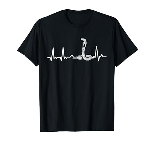 Heartbeat Snake Love Serpientes Amante Amante Reptil Camiseta