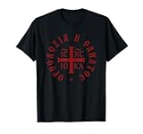 Vintage Orthodoxy Or Death Greek Ic Xc Nika Christogram T-Shirt