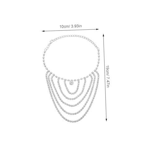 Pulseras tobilleras para mujer Healeved estilo multilayer con borlas 2