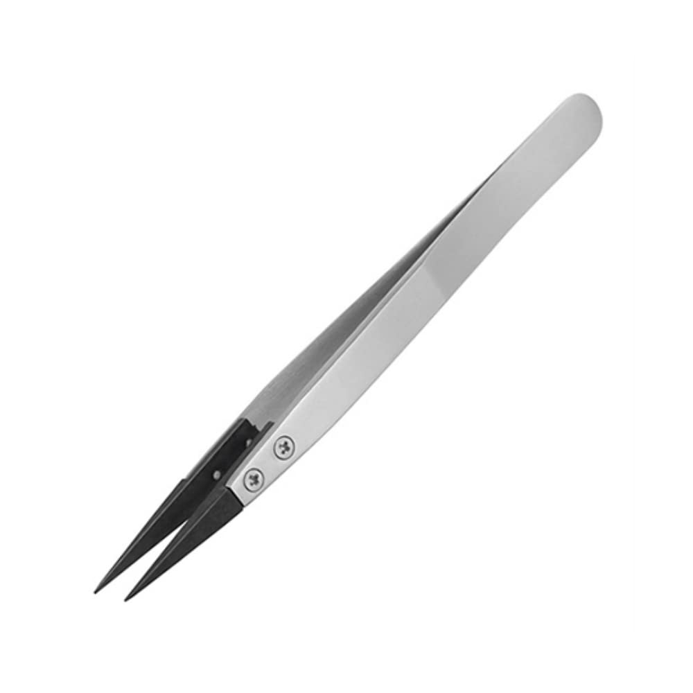 ENGINEER PTZ-41 Pinzetta a punta fine acciaio inossidabile ESD con punte in plastica