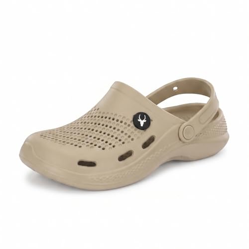 Image of Hirolas Men's Fluffy Black Eva Cushioned Strap Clogs